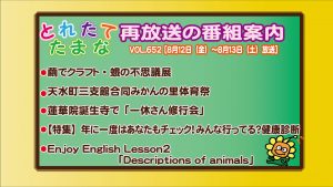 vol.652再放送番組案内